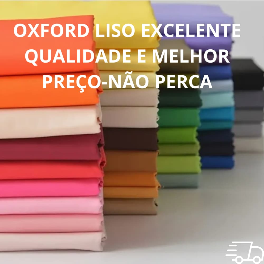 Oxford Liso Premium Varias Cores  Excelente Qualidade e Toque Macio largura 1,50 cm