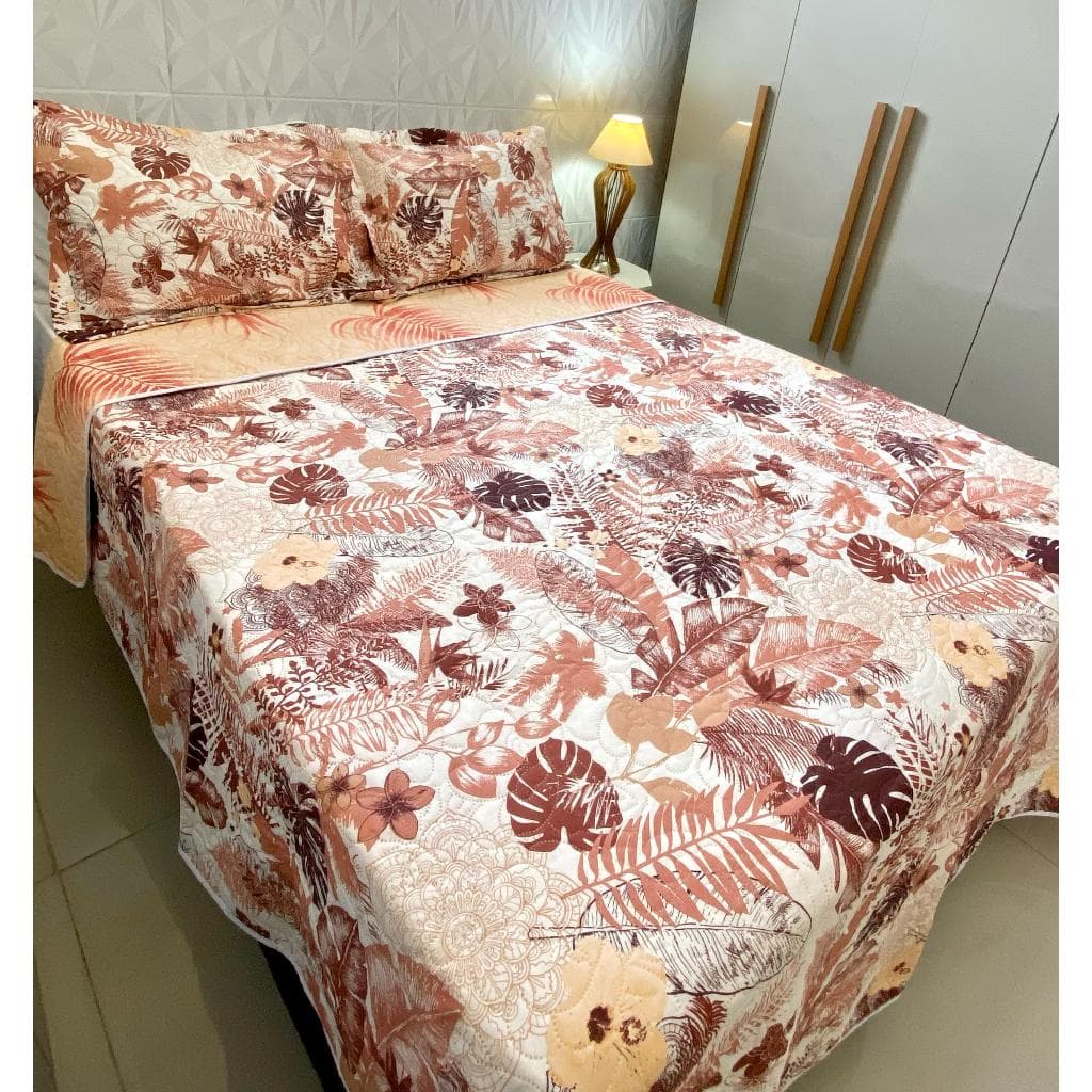 Cobre Leito Dupla Face Unique 3Pçs Toque Macio e Conforto Premium
