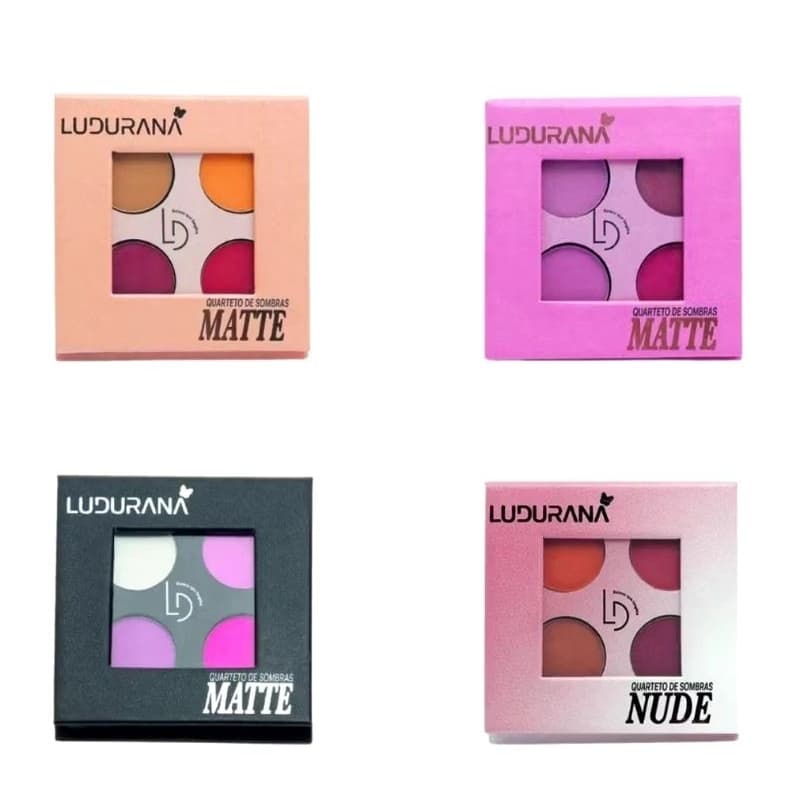 Kit com 4 Mini Quarteto de Sombra Ludurana