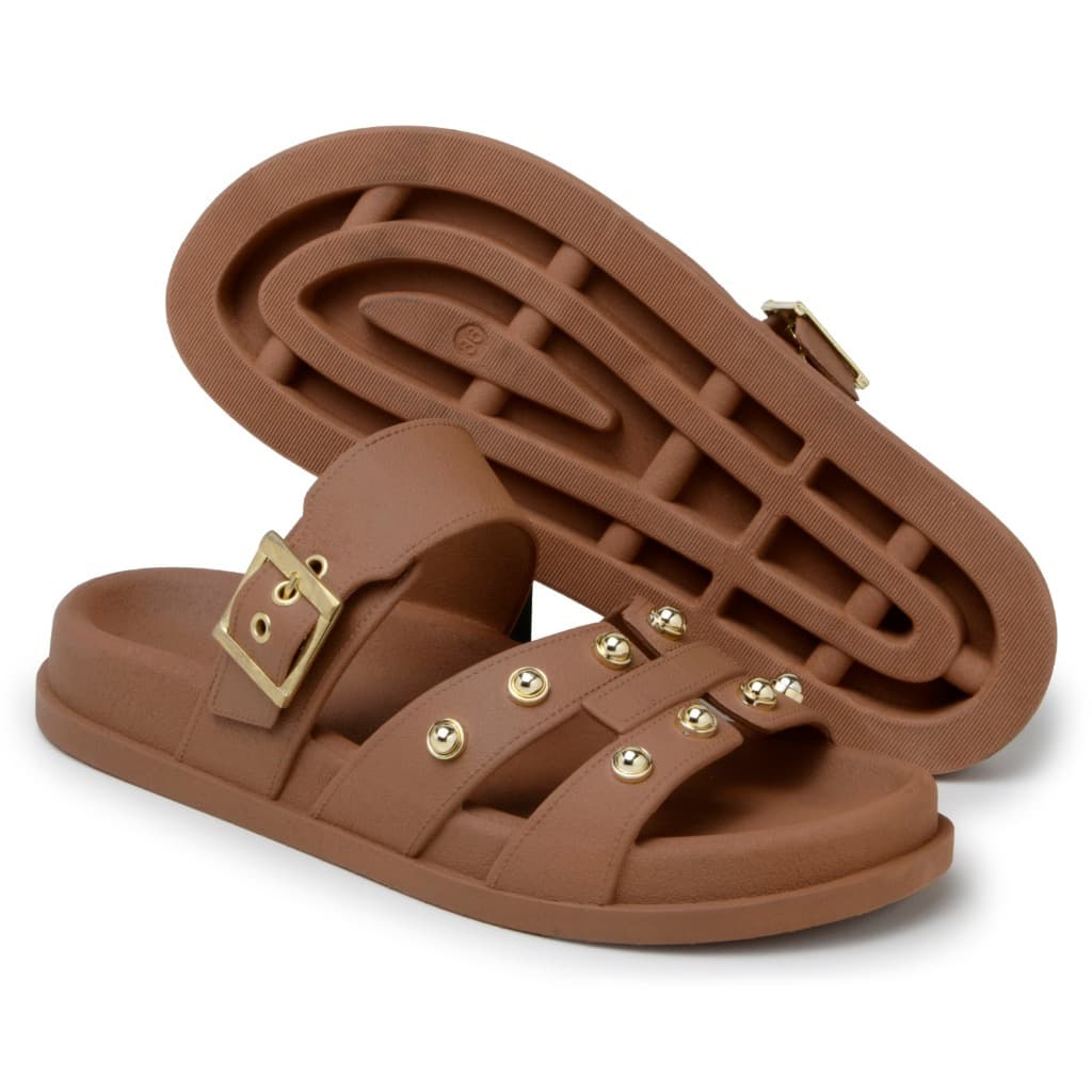 Sandalia Feminina Birken Papete Com Esfera e Fivela Com Regulagem Lançamento Mega Promoção Não Perca