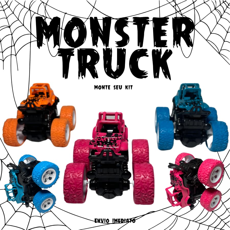 Brinquedo Miniatura Carrinho Monster Truck Pick Up Bigfoot Fricção cambalhota 360