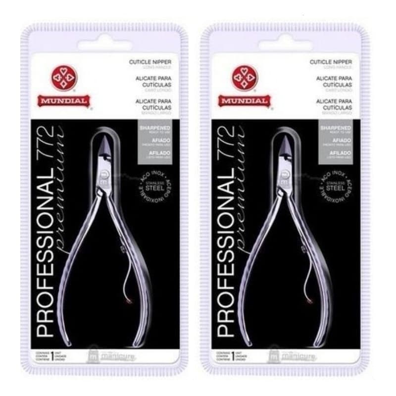 Kit 2 (DOIS) Alicates 772 Cabo Longo Mundial Inox Profissional Premium