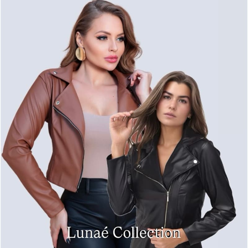Jaqueta Feminina Couro/Jaqueta Feminina Motoqueira/Jaqueta Feminina Cropped