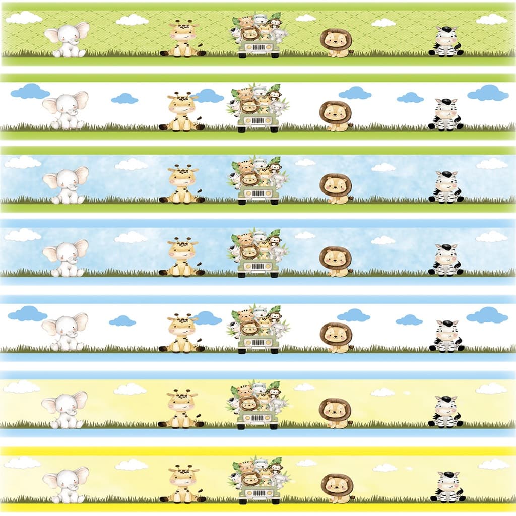 Faixa Decorativa Papel de Parede Bebê Infantil  Com 3 Unidades