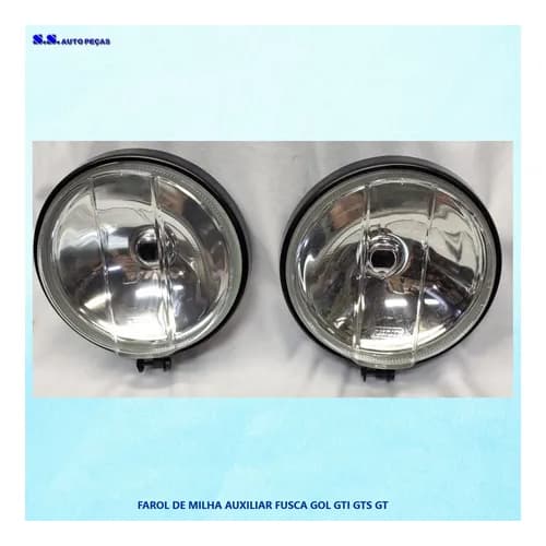 Par Farol De Milha Auxiliar Gol Gti Gtl Gt Fusca 1980 A 1996
