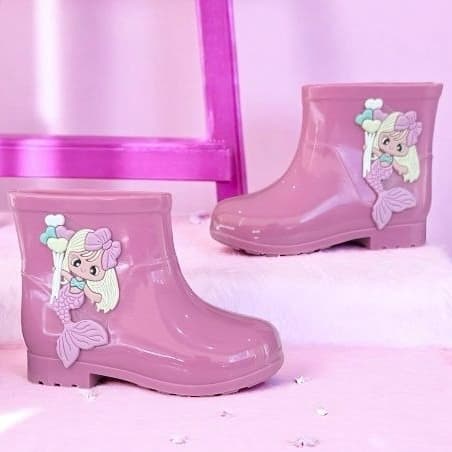 Galocha Infantil Feminina Bota de Menina Estilosa Moda Macia