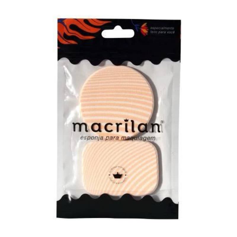 Esponja Para Aplicar Maquiagem Macrilan EJ1-1 Com 02 Unidades - Cores Variadas