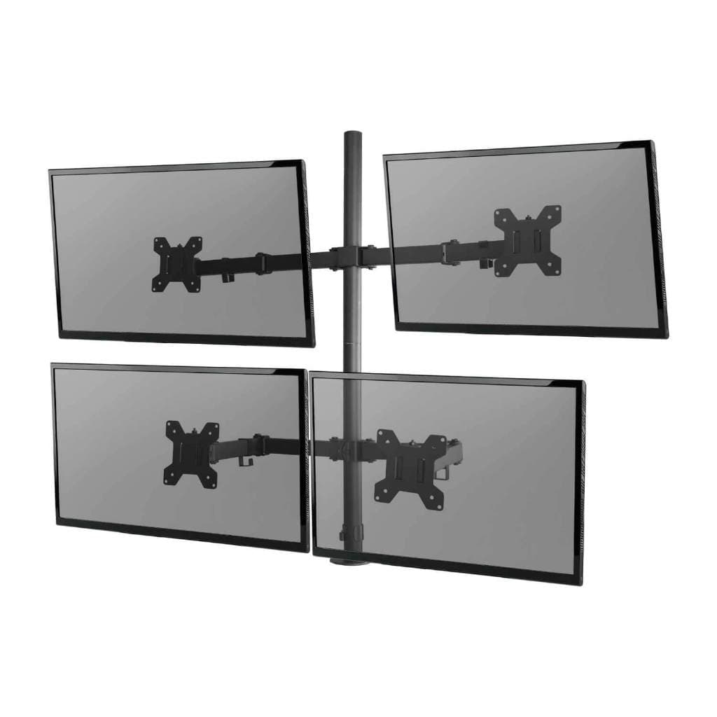 Suporte Articulado C/morsa P/ 4 Monitores De Mesa 10 Até 32"