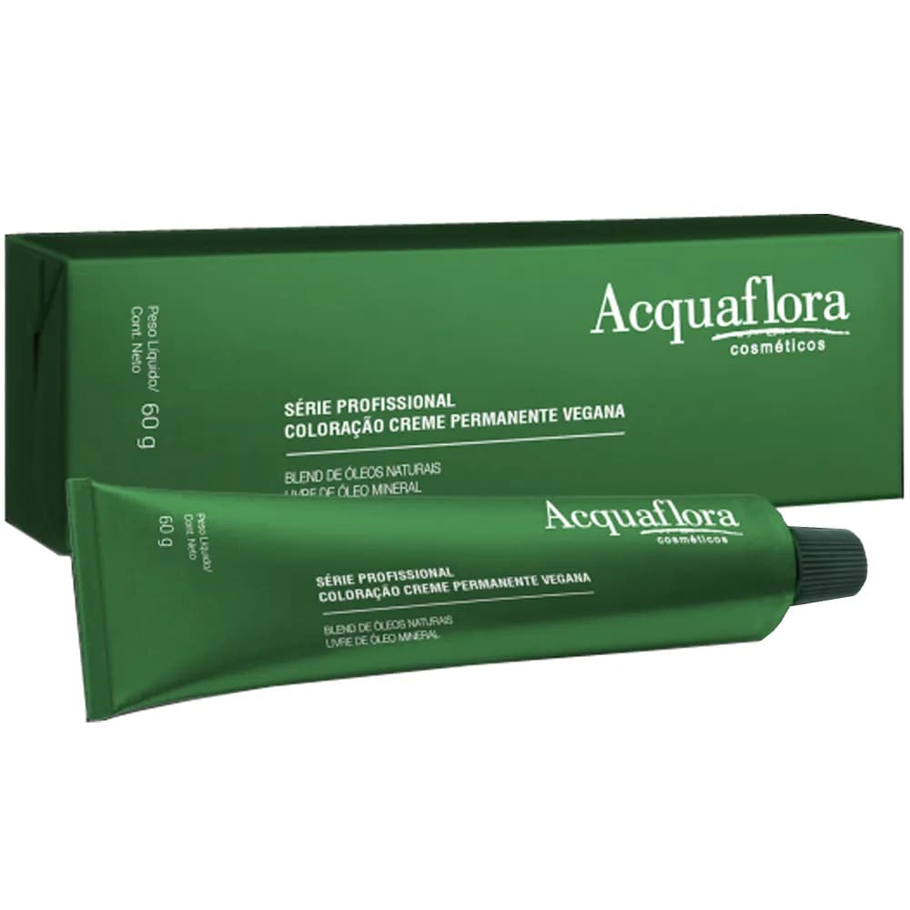Acquaflora Coloração Permanente Vegana 60g - 8.34 Louro Claro Dourado Acobreado