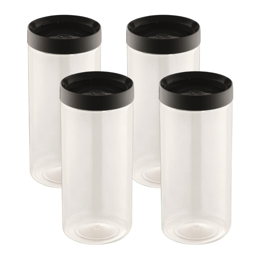 Kit 4 Pote Organizador Porta Mantimento Conecta 1,2L Multiuso Tampa Rosqueia Empilha UZ404 - Cores
