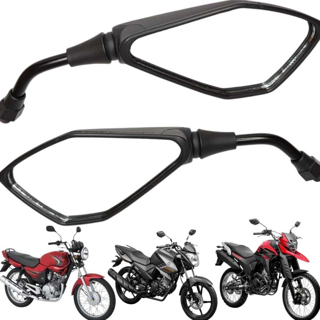 Par Retrovisor Z400 Mini Yamaha Fazer 150 250 Ybr 125 Crosser 150 Lander 250 Tenere