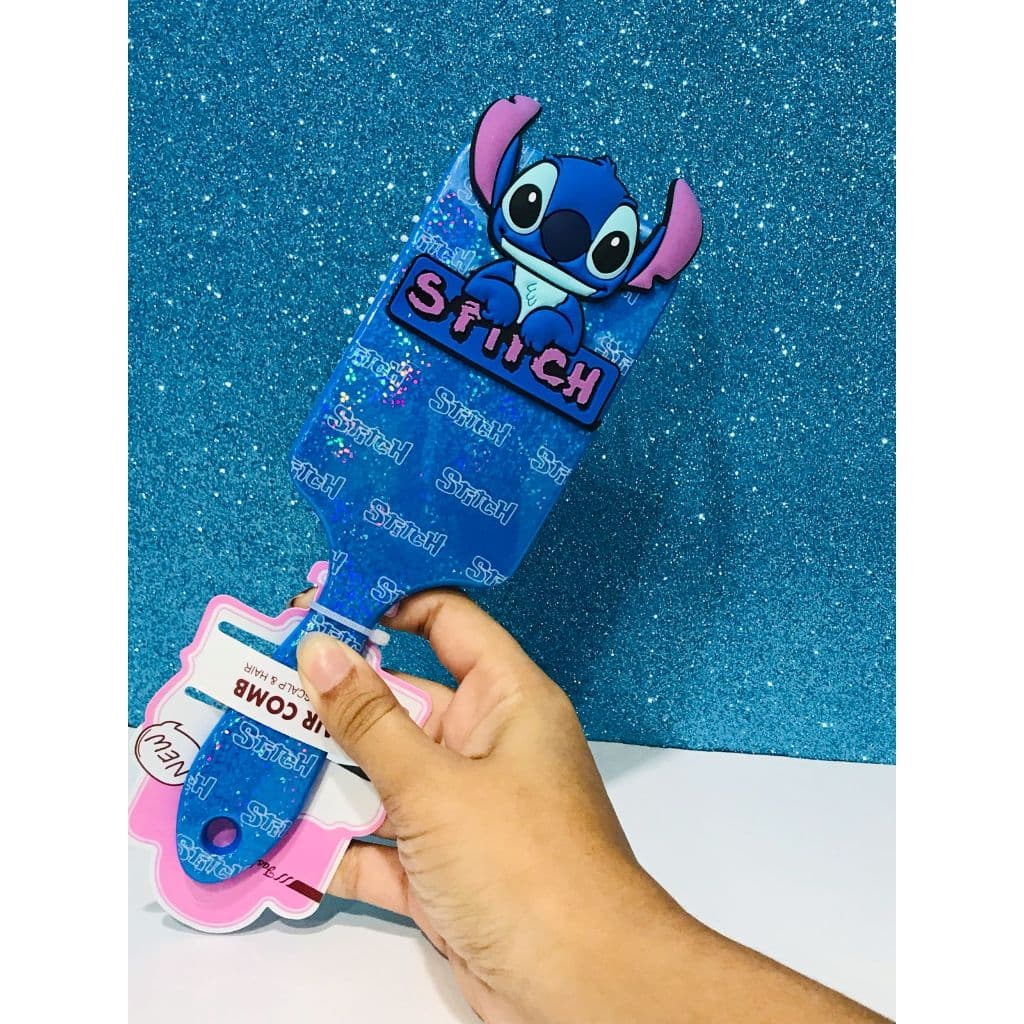 ESCOVA DE CABELO STITCH QUADRADA