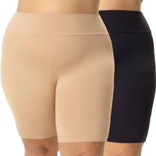 Kit 2 Short Anágua Plus Size Modeladora Cintura Alta Segunda Pele Térmica