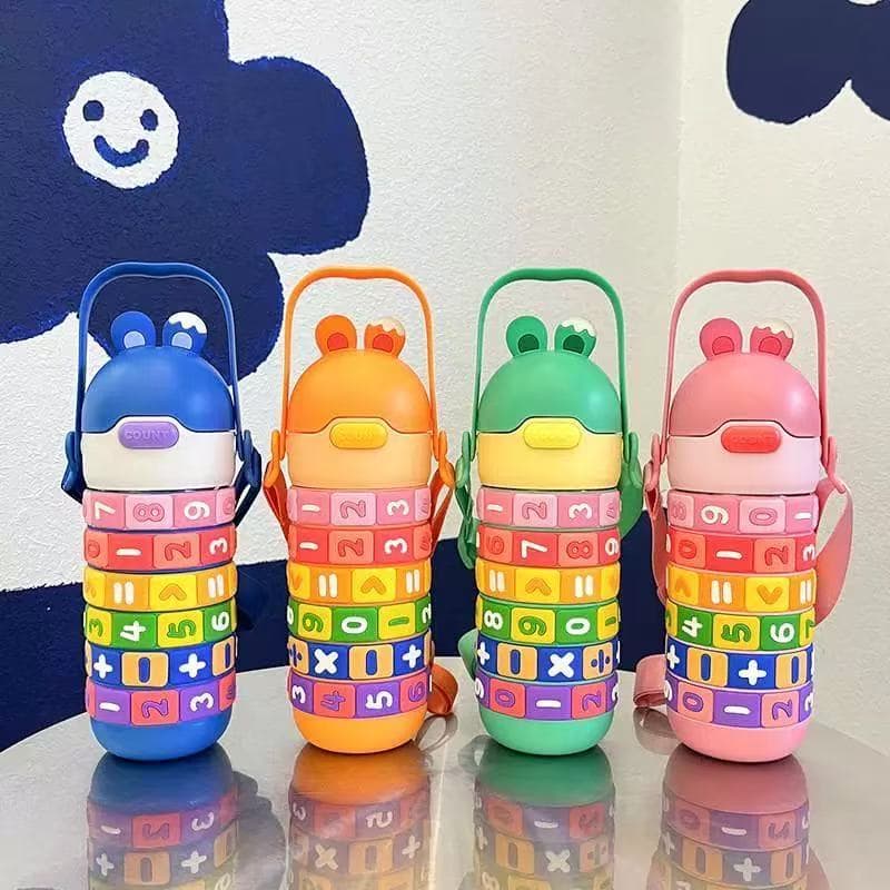 Garrafa Infantil Térmica Tabuada Interativa 430ml