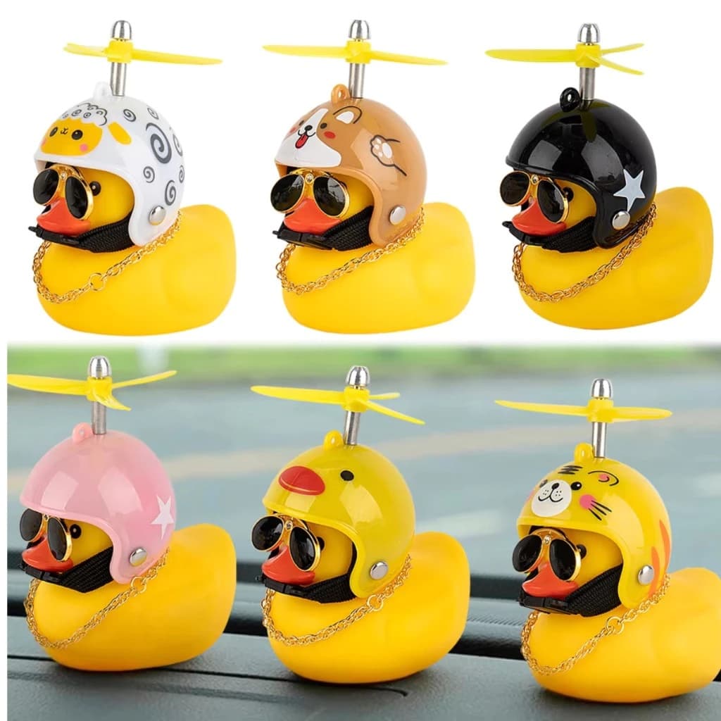 Patinho Jack da Zueira (Com Led) - Pato de Borracha Decora Bike Moto Com Modelos aAleatorios.