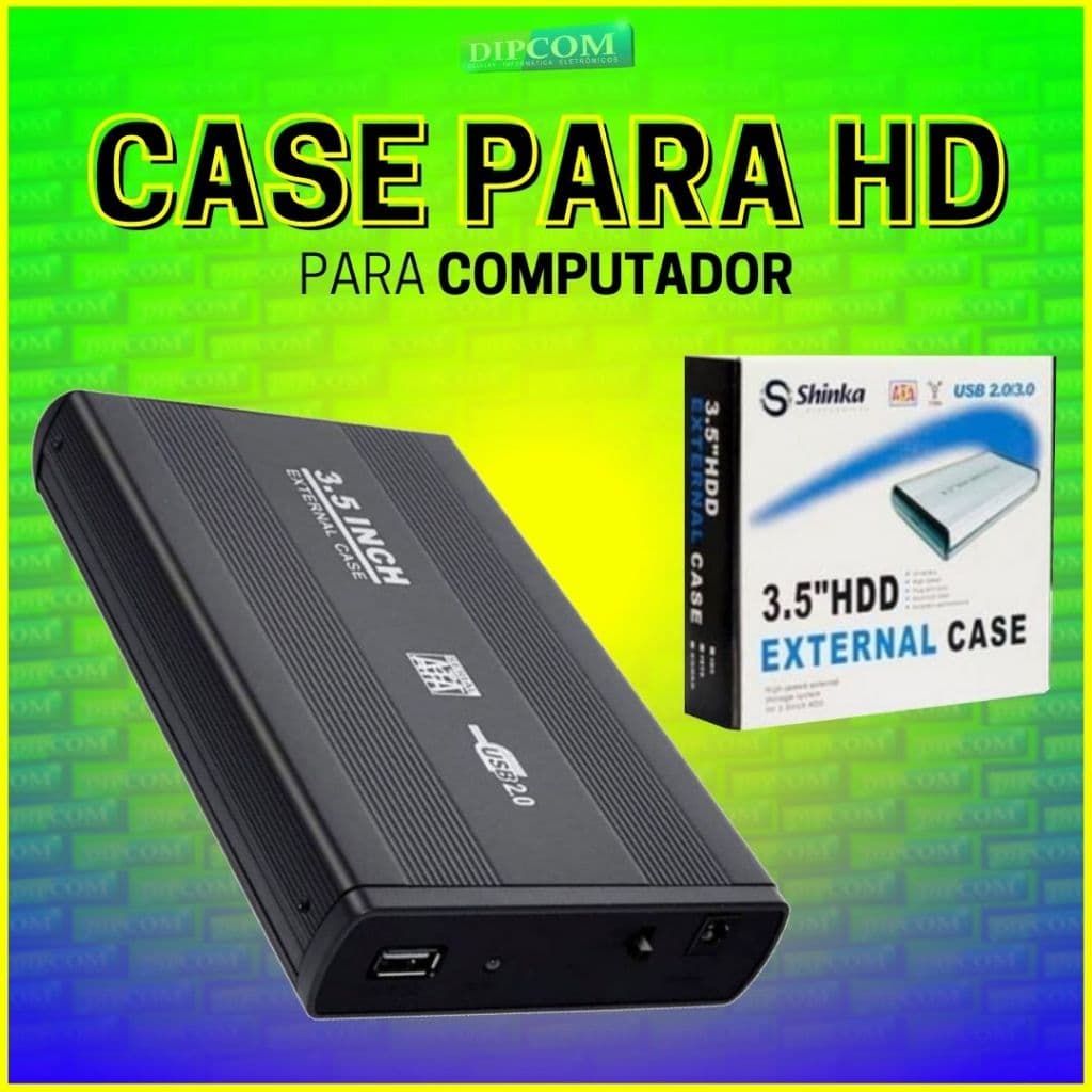 Case Para HD de Notebook e PC USB 3.0 - 2.0 CASE HD EXTERNO USB 3.0 2,5"HDD