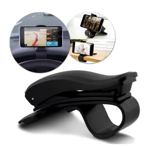 Suporte Para Celular Veicular Universal Car Holder Clipe Ajustável Grampo Painel
