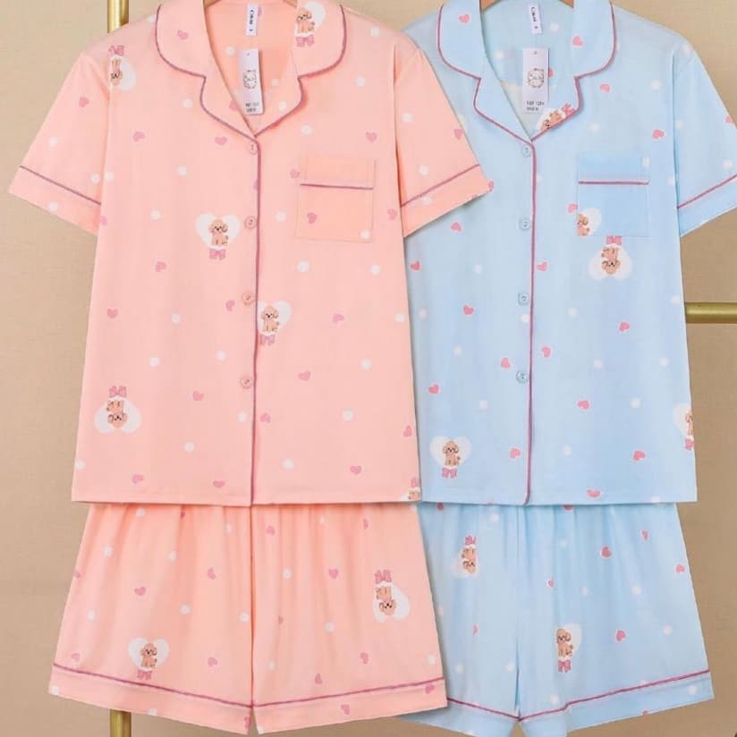 ZED GRINGAS PIJAMA AMERICANO CURTO IMPORTADO MATERNIDADE POS CIRÚRGICO CONFORTO