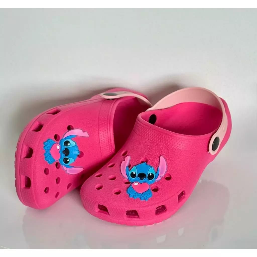 Babuche Stitch Lindo Infantil Menino Menina Leve Macio Confortável Promoção Envio Imediato