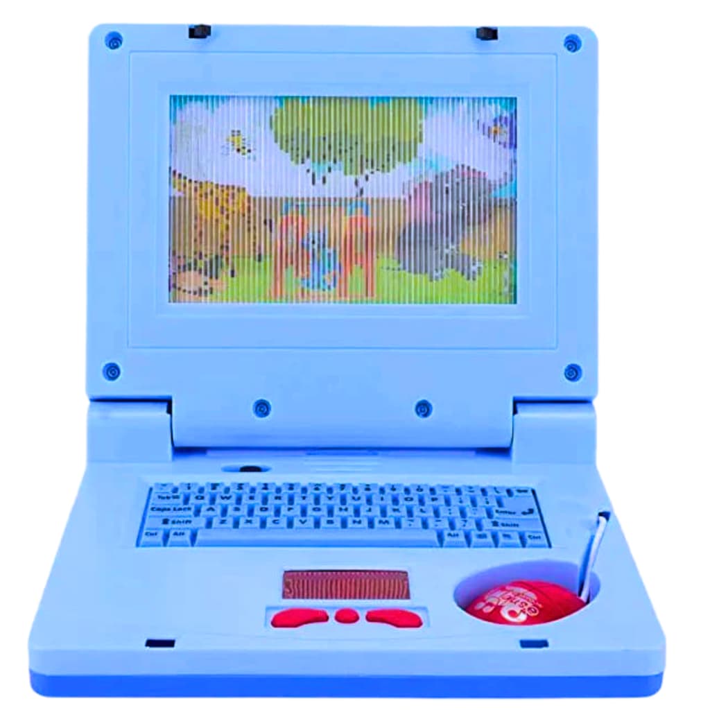 Notebook Infantil Educativo Luz e Música Brinquedo Interativo Com Mouse Crianças
