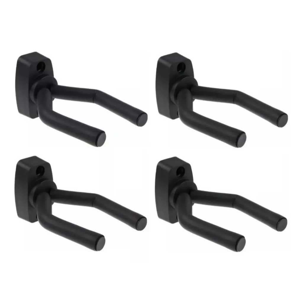 Kit 4 Suporte De Parede Para Violão Guitarra Baixo Ukulele