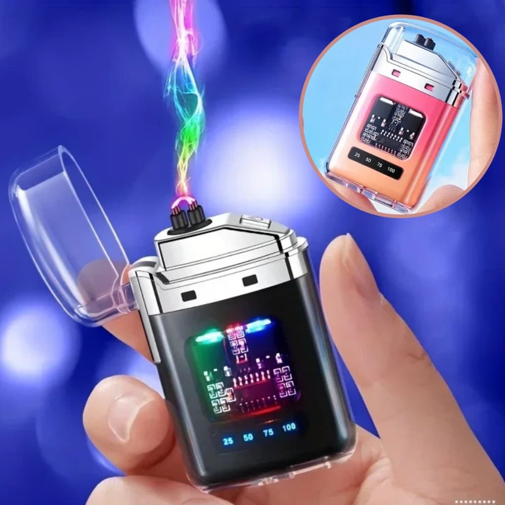 Esqueiro Acendedor De Plasmas Isqueiro Portátil Eletrônico Recarregável Usb a prova d'água Luxo