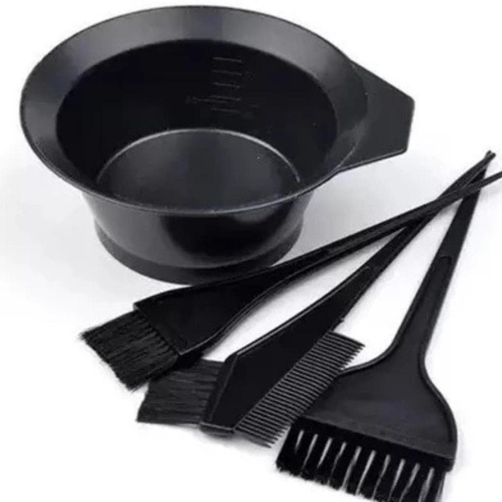 Kit Pintura Tintura de Cabelo Com 2 Pincéis Pente e 01 Recipiente Ease Care