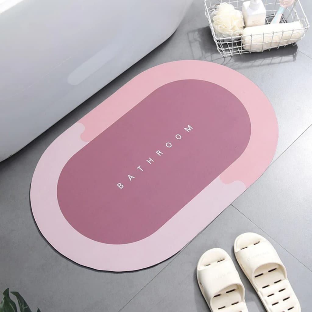 Tapete Para Banheiro Antiderrapante Absorvente Seca Rapido