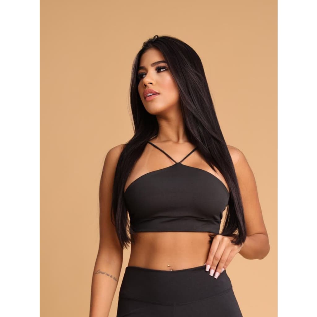 Top Cropped Alcinha em V - Suplex Liso