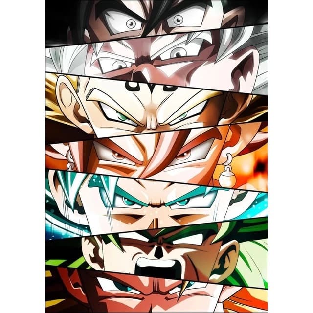 Quadro Decorativo Olhos Anime Herois Olhare