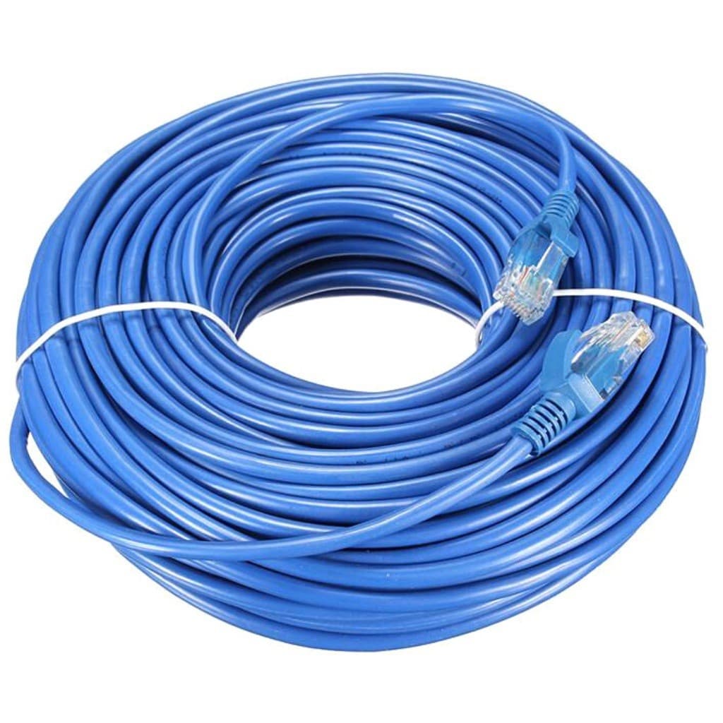50m Cabo Multicameras 4 Pares Alarme CFTV Alarme Interfone Com Conectores RJ45 e Capinhas