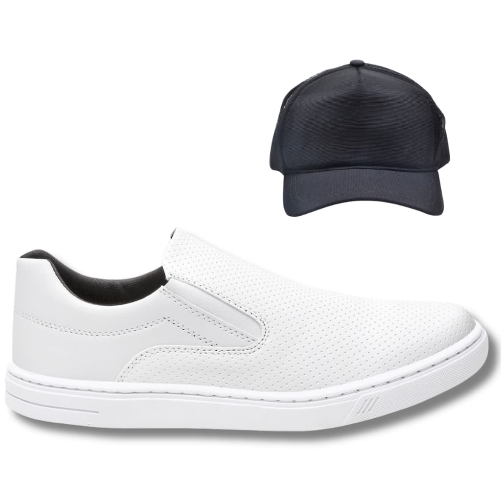 Tênis Masculino Casual Confortável Caminhada + Boné Aproveite Promoção!!
