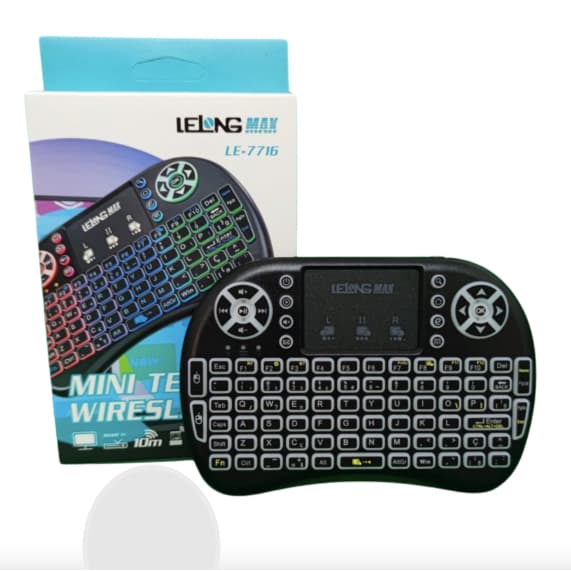 Mini Teclado Controle Sem Fio Para Smart Tv Tv Box Pc - USB