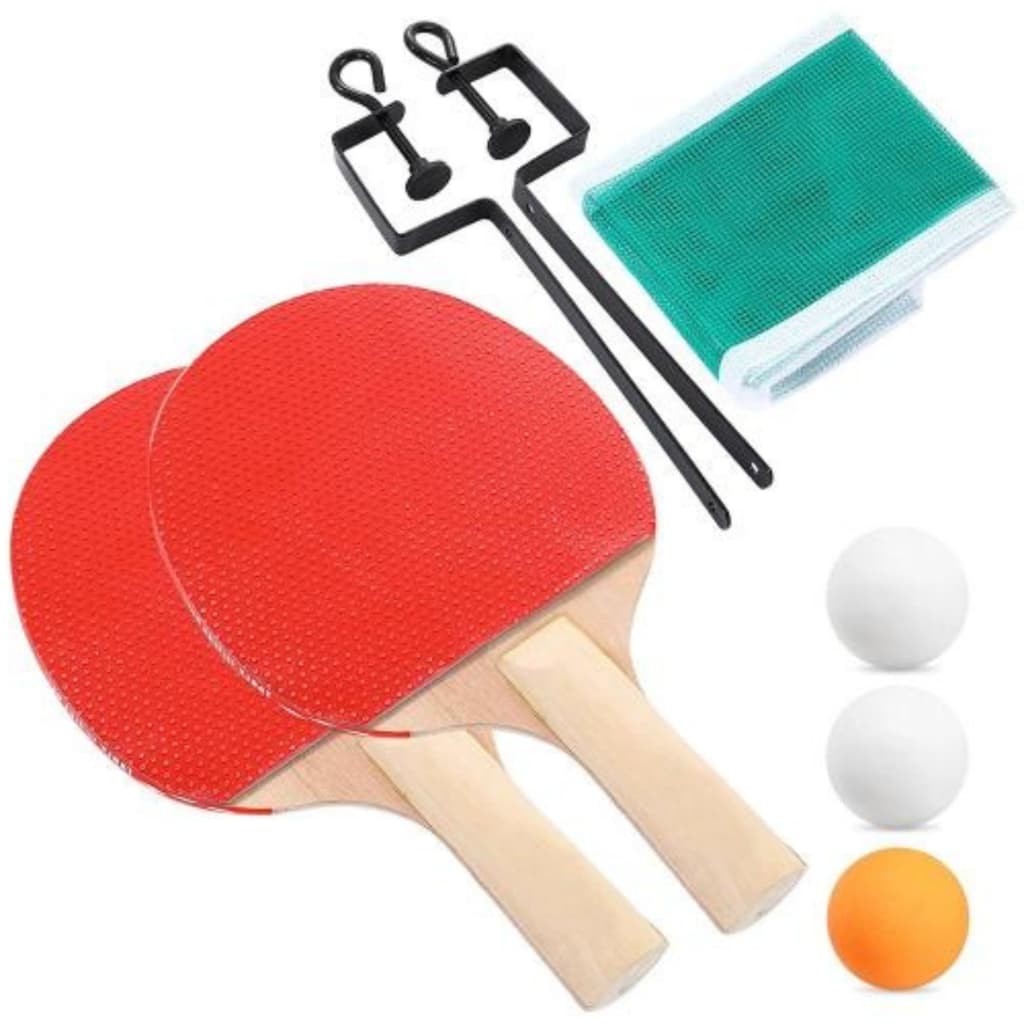 Kit Ping Pong Tenis De Mesa 02 Raquetes 03 Bolinhas + Redinha Profissional