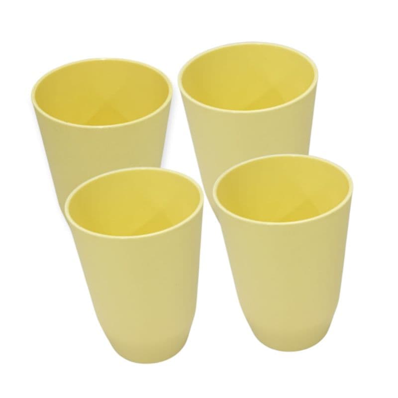 Jogo kit 4 copos colors resistente vanila - Helsim