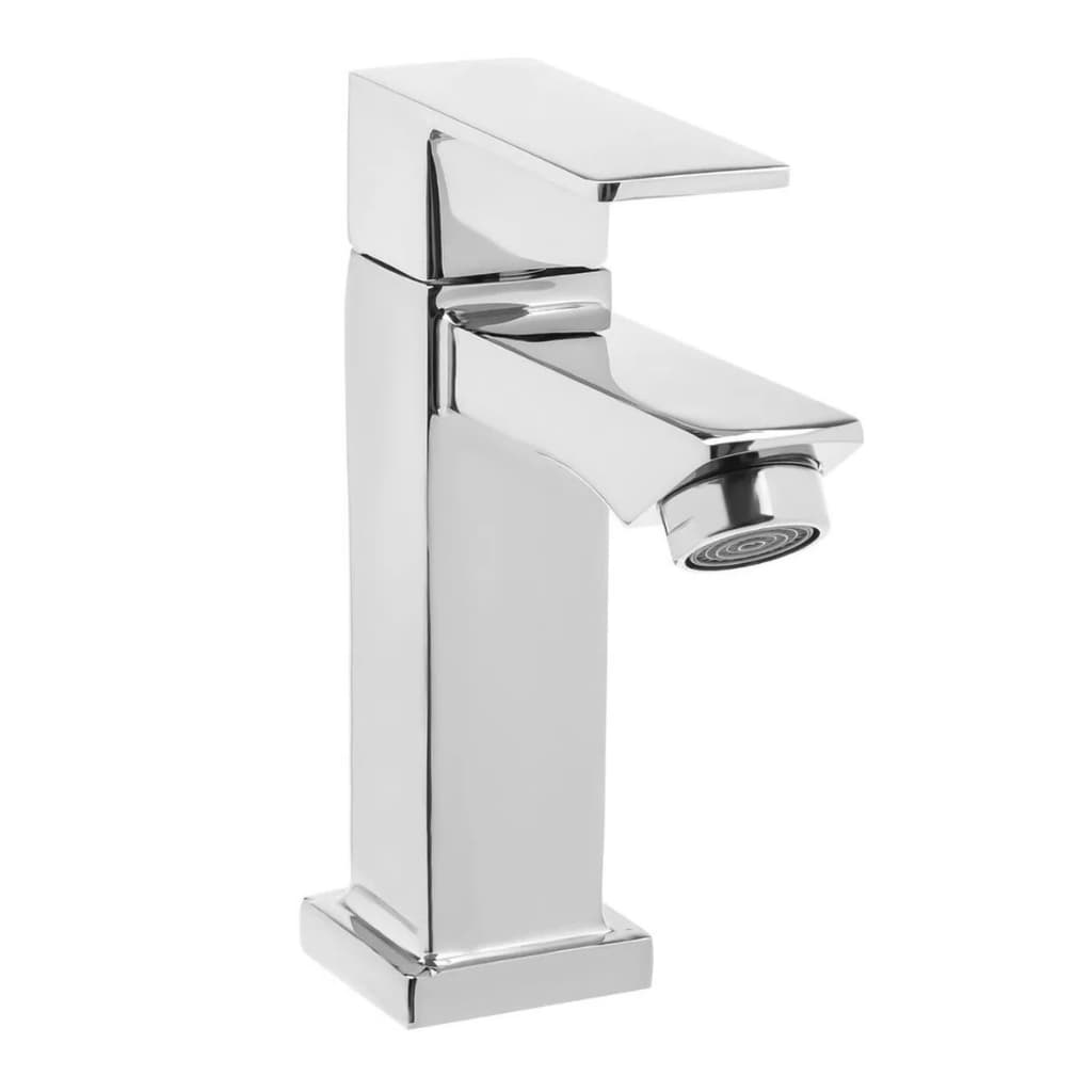 Torneira Para Banheiro Luxo Metal Cromada Prata Pia Bancada