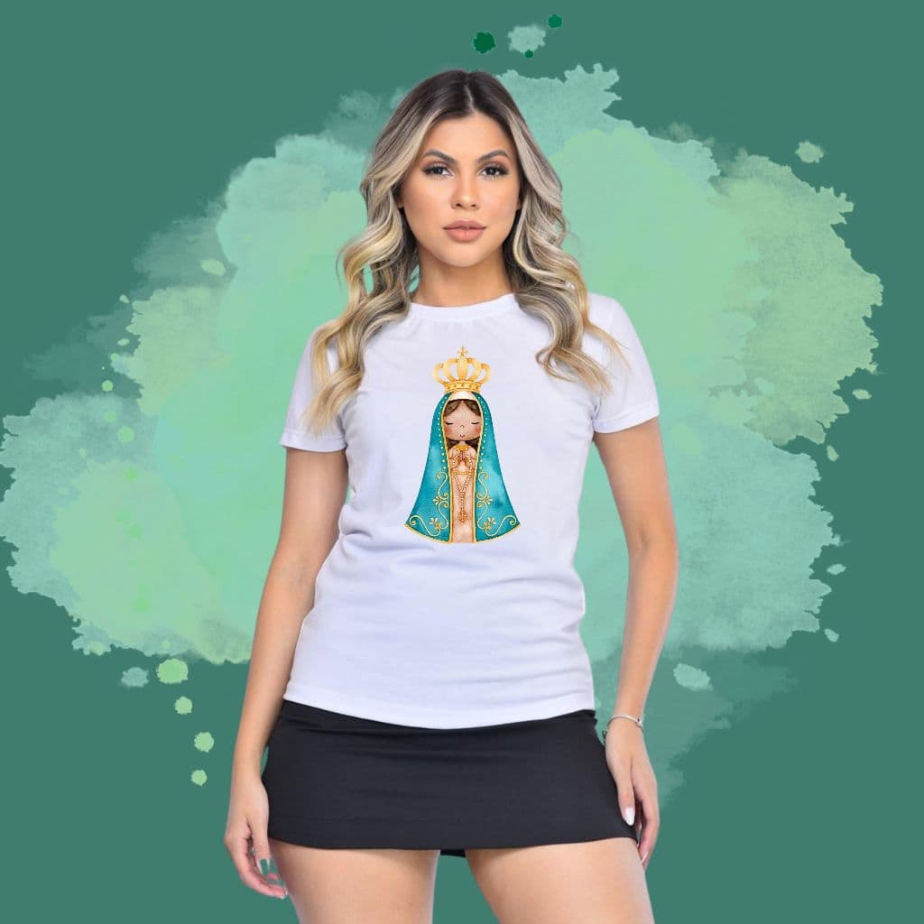 Camiseta T-shirt Blusa Nossa Senhora Aparecida