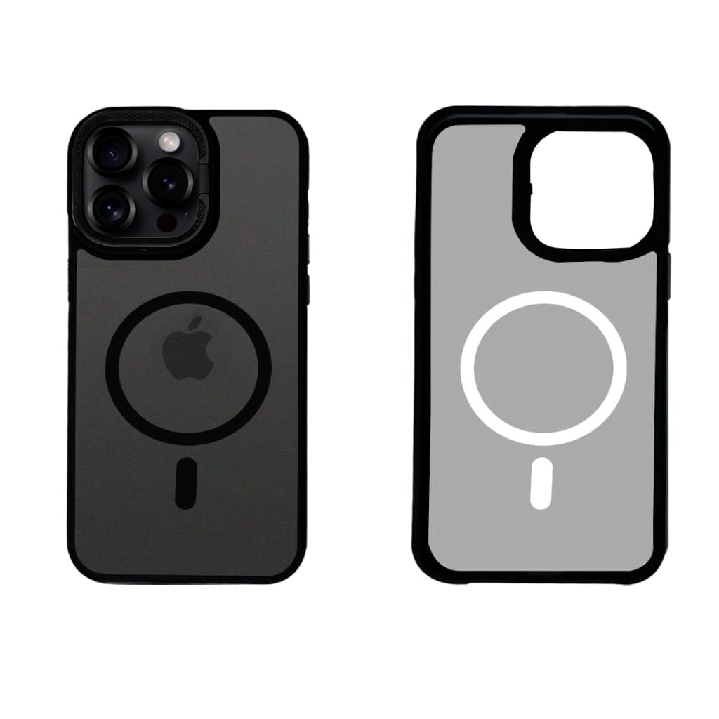 Capinha para iPhone 15, iPhone 15 Pro, iPhone 15 Pro Max Fume Magnética com Suporte