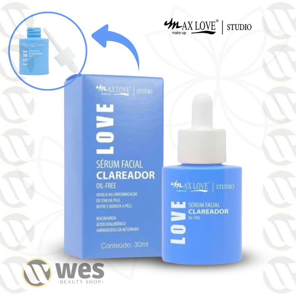 Sérum Facial Clareador Oil Free - Max Love ORIGINAL ENVIO IMEDIATO