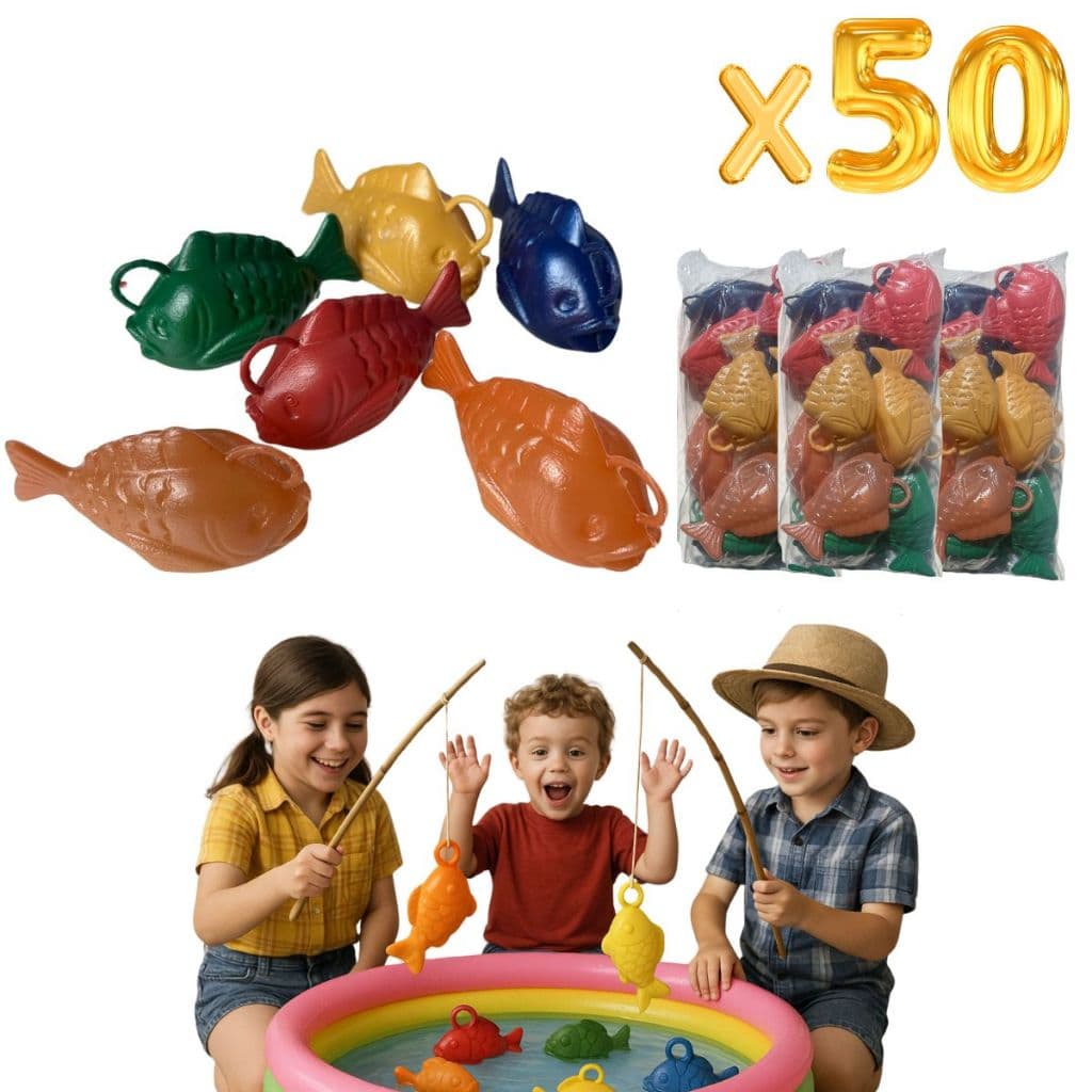 kit Peixinho Pescaria 10/20/50 unidades Festa Junina Peixe Brinquedo Colorido são joão