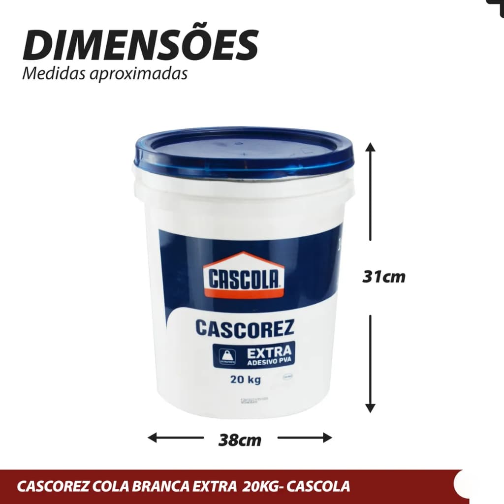 Cola Branca Líquida 20kg Cascorez Extra Adesivo Pva Cascola