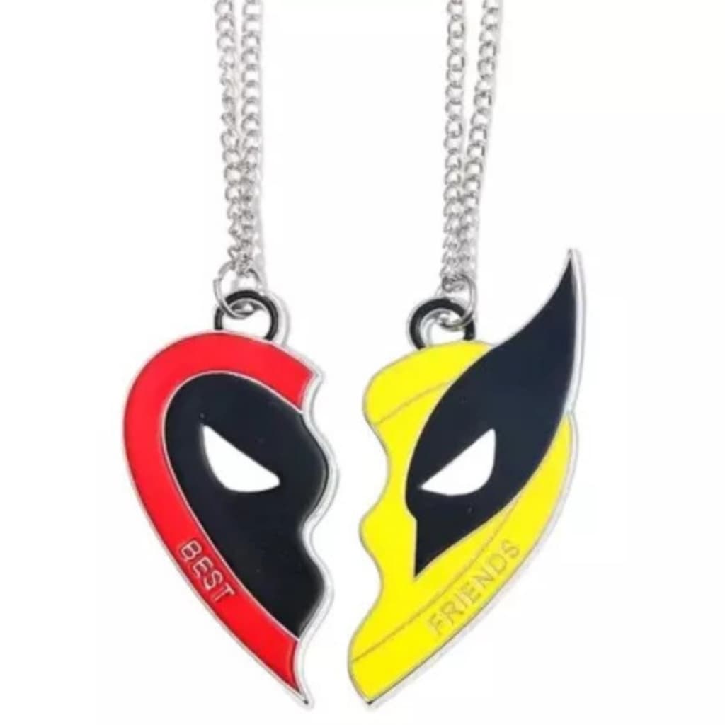 Colar Deadpool E Wolverine Deadpool X Filme Best Friends Melhores Amigos