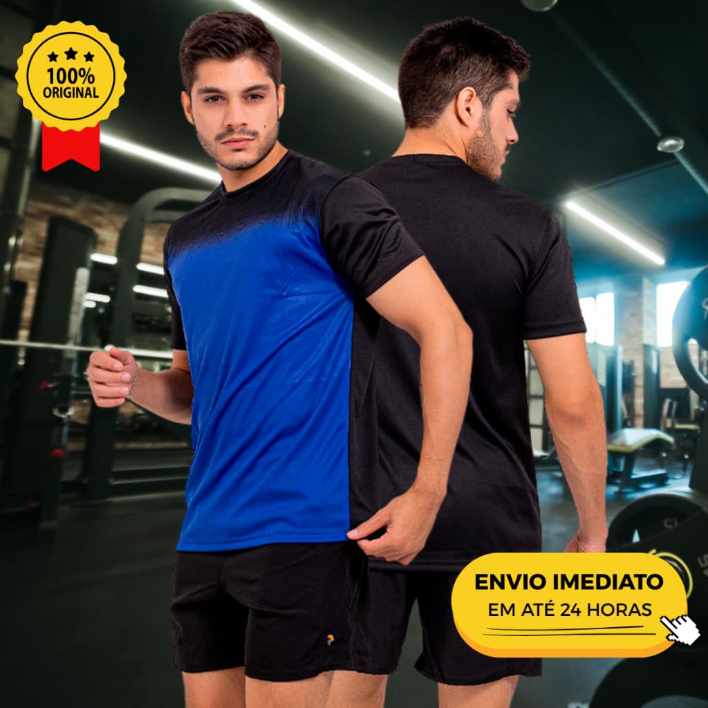 Camisetas Camisa DRYFIT  Masculina Casual Treino Academia Esportes Exercícios  Corrida