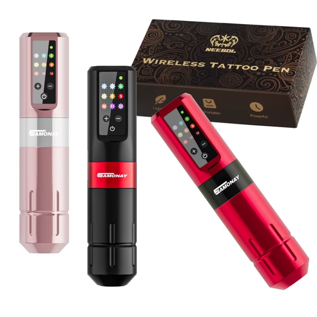 Maquina Pen Com Bateria Integrada E Ajuste Profund Tattoo Xt Preto