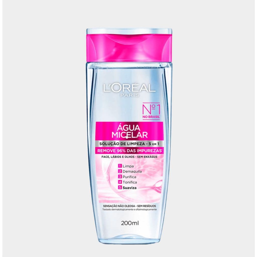 Água Micelar L'Oréal Paris Solução de Limpeza 5 em 1, 200ml