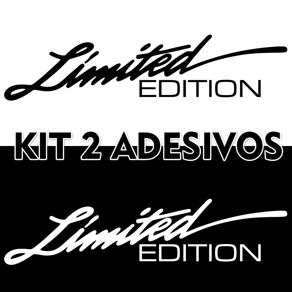 Adesivos Limited Editon Moto Capacete Carro 1 Unidade ou 2 Unidades