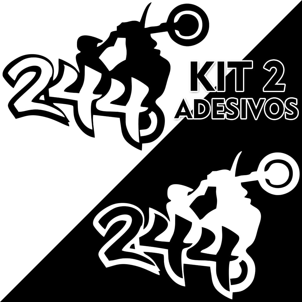 Adesivos 244 Grau Moto Capacete Carro 1 ou 2 unidades
