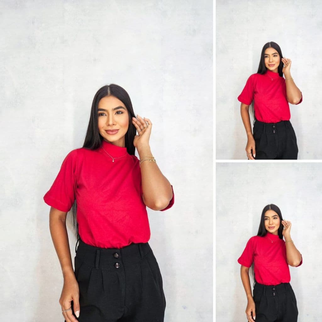 Camiseta Gola Alta Feminina Promoção – Estilo Oversized e Versátil