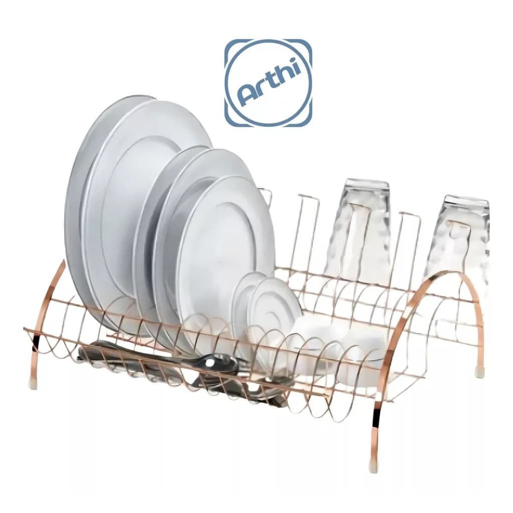 Escorredor De Louça Fantastik Rose Gold Arthi Original
