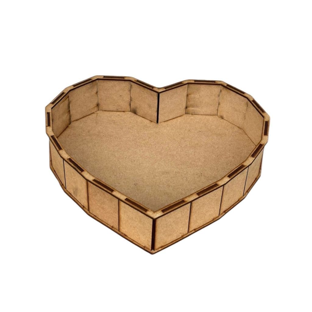 Cesta Coração MDF TAM. G